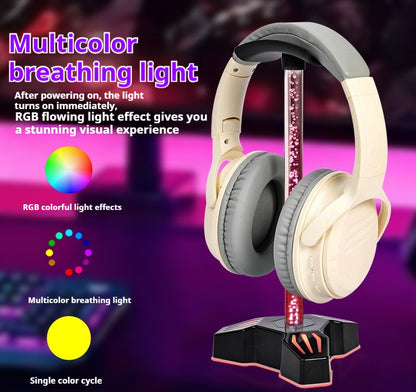 RGB Luminous Head-mounted Headphone Holder