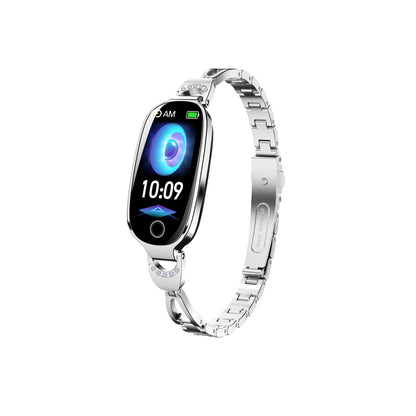 Gold Smartwatch For Women Compatible For Android& IOS,Bling Smart Bracelet With Female Menstrual Cycle Heart Rate Blood Pressure Remote Photography Waterproof Pedometer