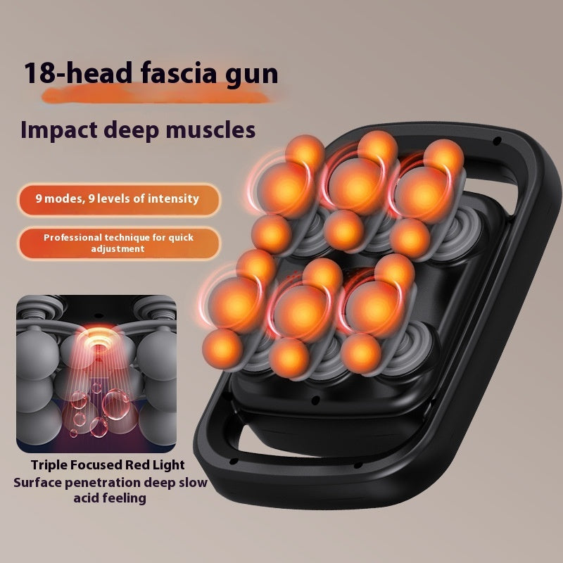 12 Head Massage Gun Waist Back Deep High Frequency Vibration Muscle Relaxation Massager